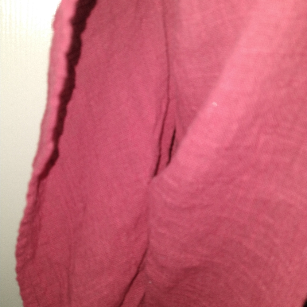 Lane Bryant Red Ombre Sharkbite Hem Kimono Sleeve Gauzy Top Women's sz 18-20. - Picture 7 of 7